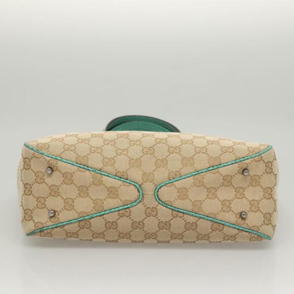 GUCCI GG Canvas Tote Bag Beige Silver - Picture 9 of 16